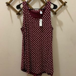 Burgundy Tall Tank Old Navy